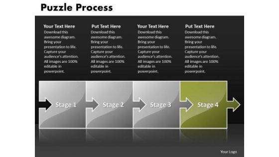 Ppt Puzzle Process PowerPoint Presentation Linear Flow Templates