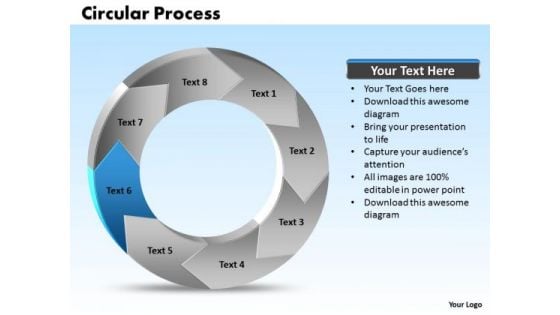 Ppt Recycle Writing Process PowerPoint Presentation Circular Manner Stage 6 Templates