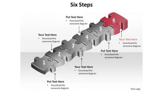 Ppt Red Layouts PowerPoint 2003 Jigsaw Puzzle 2010 Step Templates