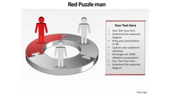 Ppt Red World Business Layouts People Stand On Circular Chart PowerPoint Templates