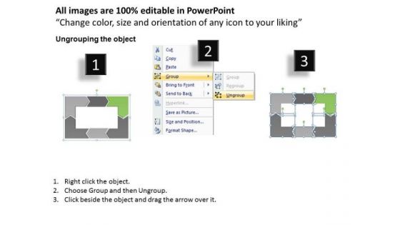 Ppt Reinforcing Go Green PowerPoint Templates Arrow Rectangular Process Diagram