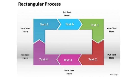 Ppt Reinforcing Rectangular Process Diagram PowerPoint Template Templates