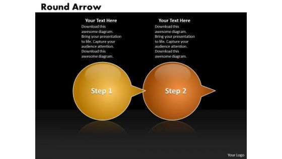 Ppt Round Arrow Speech Bubbles 2 Power Point Stage PowerPoint Templates