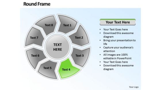 Ppt Round Frame 8 Stages PowerPoint Templates