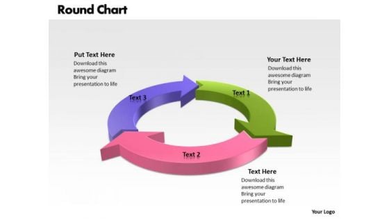 Ppt Segments Of Round Images 2007 Org Chart PowerPoint 3 Stage Templates