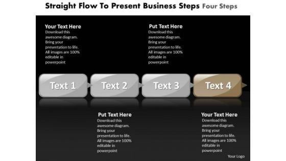 Ppt Sequence To Present Free Concept Steps Four PowerPoint Templates