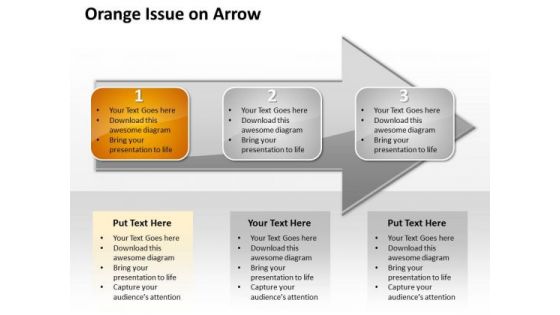 Ppt Sequential Demonstration Of 3 Issues An Arrow Orange PowerPoint Templates Ppt Sequential Demonstration Of 3 Issues An Arrow Orange PowerPoint Templates