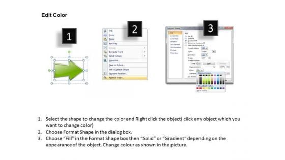 Ppt Sequential Explanation Using Arrows PowerPoint 2010 Templates
