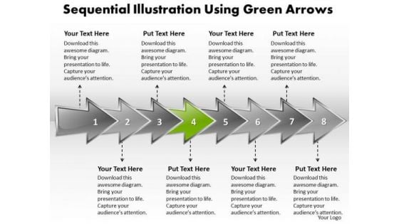 Ppt Sequential Model Using Shapes Arrows PowerPoint Templates