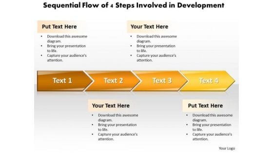 Ppt Sequential Process Of 4 Steps Involved Development PowerPoint Templates