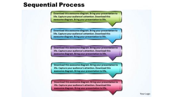 Ppt Sequential Process Using Rectangular 3d Arrows PowerPoint Templates