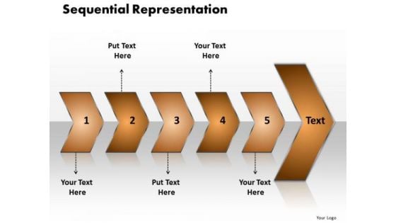 Ppt Sequential Representation Of 5 Steps Using Circular Arrows PowerPoint 2010 Templates