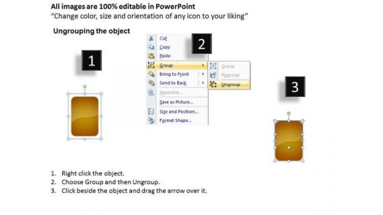 Ppt Sequential Representation Of Brown Stage An Arrow PowerPoint Templates