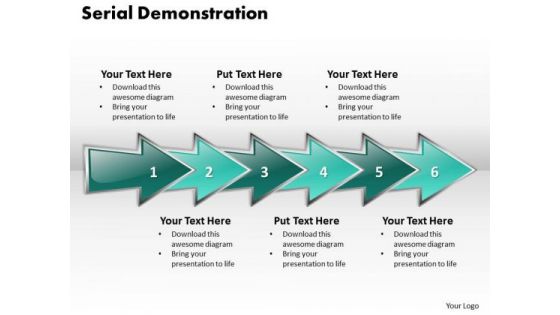 Ppt Serial Demonstration Using Arrows Six Practice The PowerPoint Macro Steps Templates