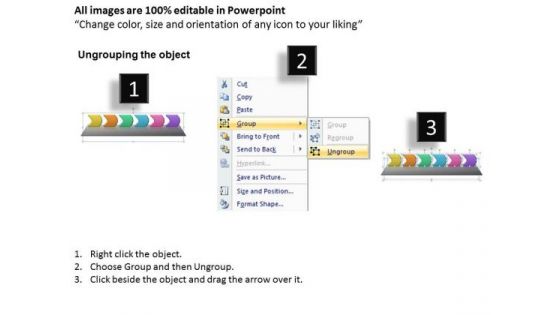 Ppt Six PowerPoint Slide Numbers Linear Process Templates