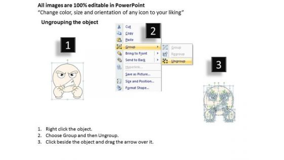 Ppt Slide 1814 Business Diagram Graphic Of Angry Emoticon PowerPoint Template Consulting Firms