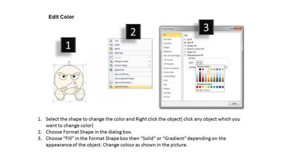 Ppt Slide 1814 Business Diagram Graphic Of Angry Emoticon PowerPoint Template Consulting Firms