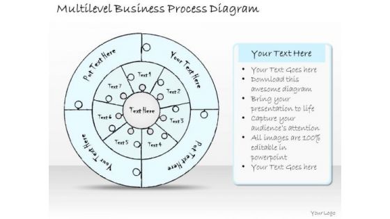 Ppt Slide 1814 Business Diagram Multilevel Process PowerPoint Template Consulting Firms