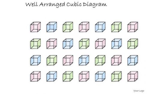 Ppt Slide 1814 Business Diagram Well Arranged Cubic PowerPoint Template Plan