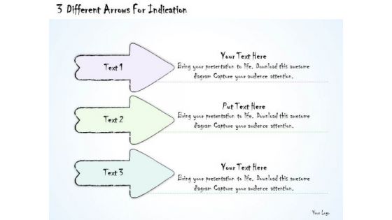 Ppt Slide 3 Different Arrows For Indication Consulting Firms