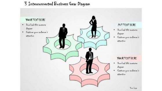 Ppt Slide 3 Interconnected Business Gear Diagram Consulting Firms