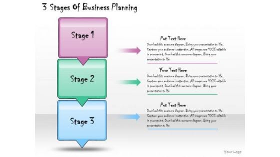 Ppt Slide 3 Stages Of Business Planning Consulting Firms