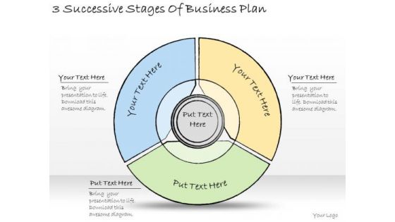 Ppt Slide 3 Successive Stages Of Business Plan Marketing