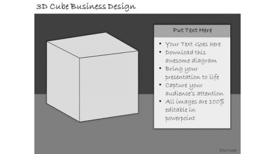 Ppt Slide 3d Cube Business Design Strategic Planning