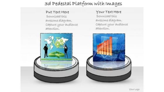 Ppt Slide 3d Pedestal Platform With Images Marketing Plan