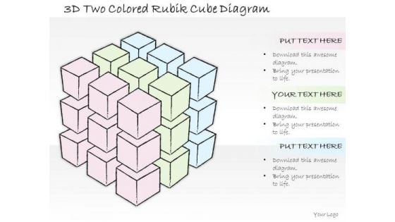 Ppt Slide 3d Two Colored Rubik Cube Diagram Consulting Firms Ppt Slide 3d Two Colored Rubik Cube Diagram Consulting Firms