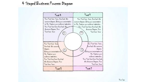 Ppt Slide 4 Staged Business Process Diagram Marketing Plan