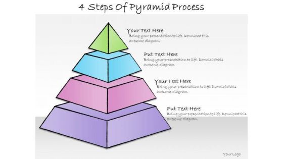 Ppt Slide 4 Steps Of Pyramid Process Sales Plan