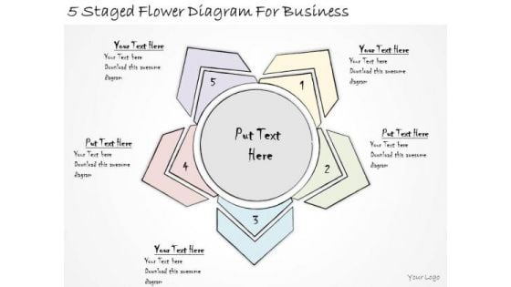 Ppt Slide 5 Staged Flower Diagram For Business Sales Plan