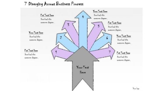 Ppt Slide 7 Diverging Arrows Business Process Marketing Plan