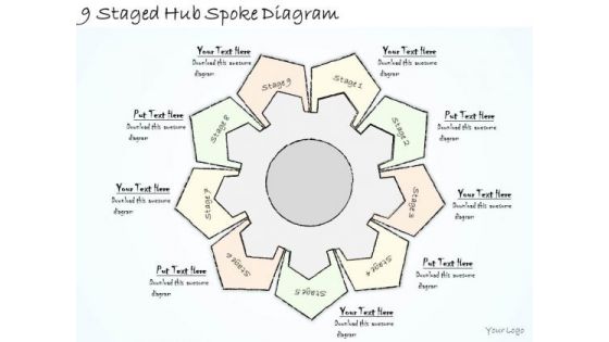 Ppt Slide 9 Staged Hub Spoke Diagram Business Diagrams Ppt Slide 9 Staged Hub Spoke Diagram Business Diagrams