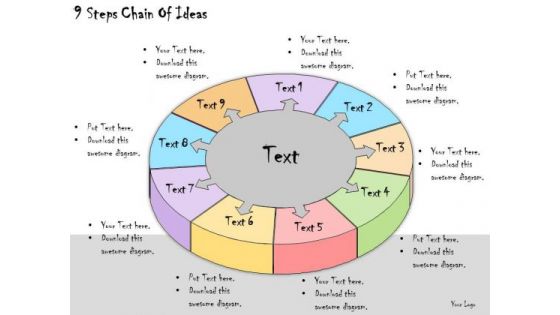 Ppt Slide 9 Steps Chain Of Ideas Strategic Planning