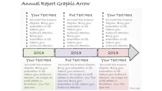 Ppt Slide Annual Report Graphic Arrow Business Diagrams