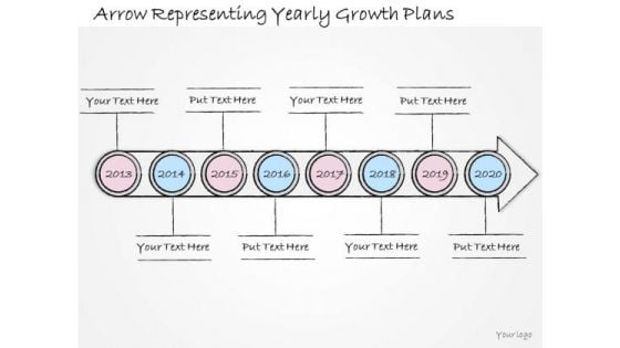 Ppt Slide Arrow Representing Yearly Growth Plans Sales Ppt Slide Arrow Representing Yearly Growth Plans Sales