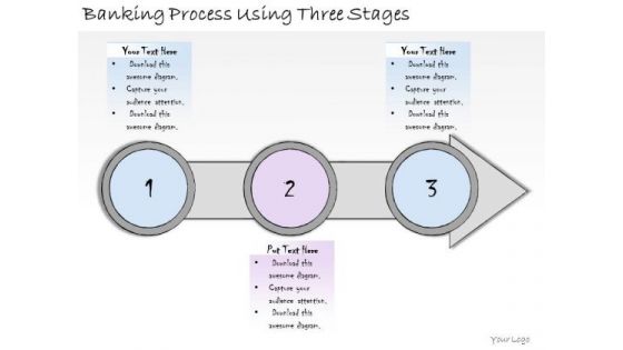 Ppt Slide Banking Process Using Three Stages Consulting Firms