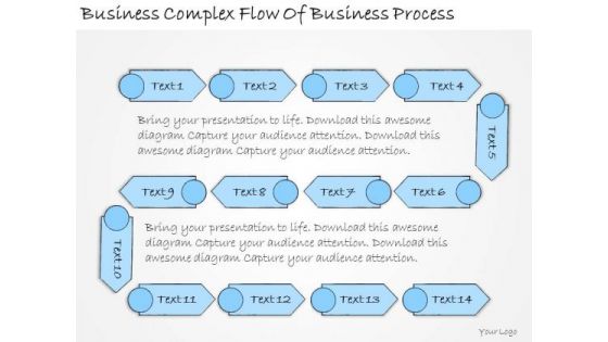 Ppt Slide Business Complex Flow Of Process Strategic Planning