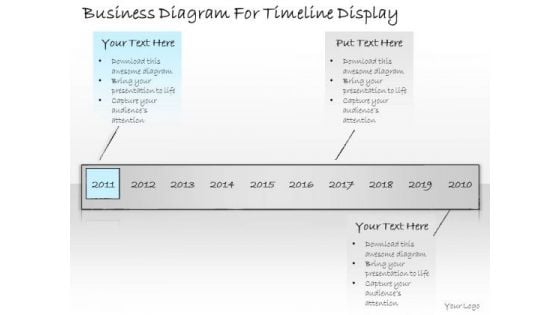 Ppt Slide Business Diagram For Timeline Display Strategic Planning