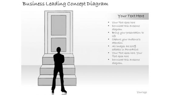 Ppt Slide Business Leading Concept Diagram Sales Plan