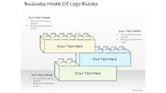 Ppt Slide Business Model Of Lego Blocks Diagrams