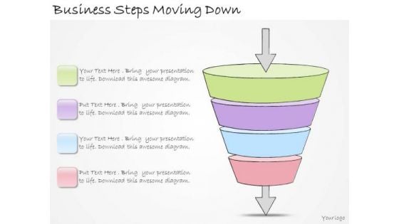 Ppt Slide Business Steps Moving Down Plan