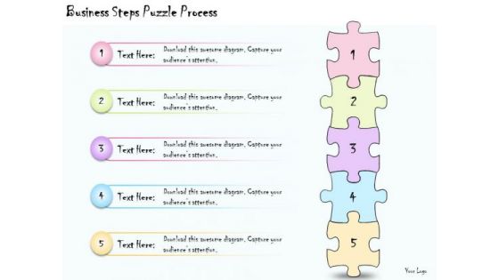 Ppt Slide Business Steps Puzzle Process Diagrams