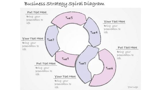 Ppt Slide Business Strategy Spiral Diagram Strategic Planning