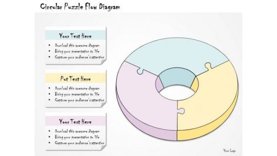 Ppt Slide Circular Puzzle Flow Diagram Business Diagrams