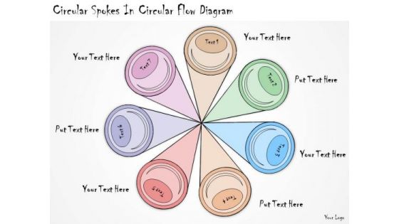 Ppt Slide Circular Spokes In Flow Diagram Marketing Plan