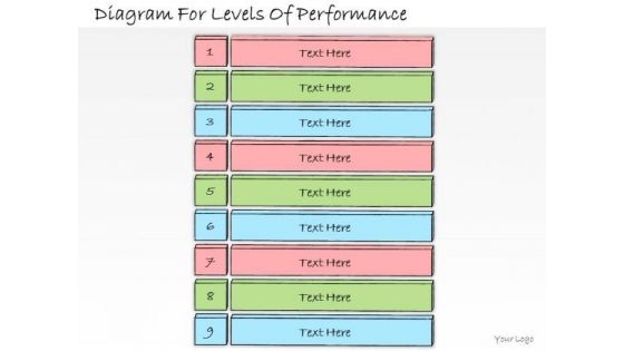 Ppt Slide Diagram For Levels Of Performance Sales Plan