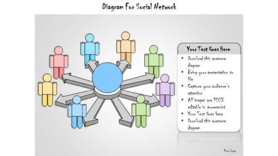 Ppt Slide Diagram For Social Network Marketing Plan